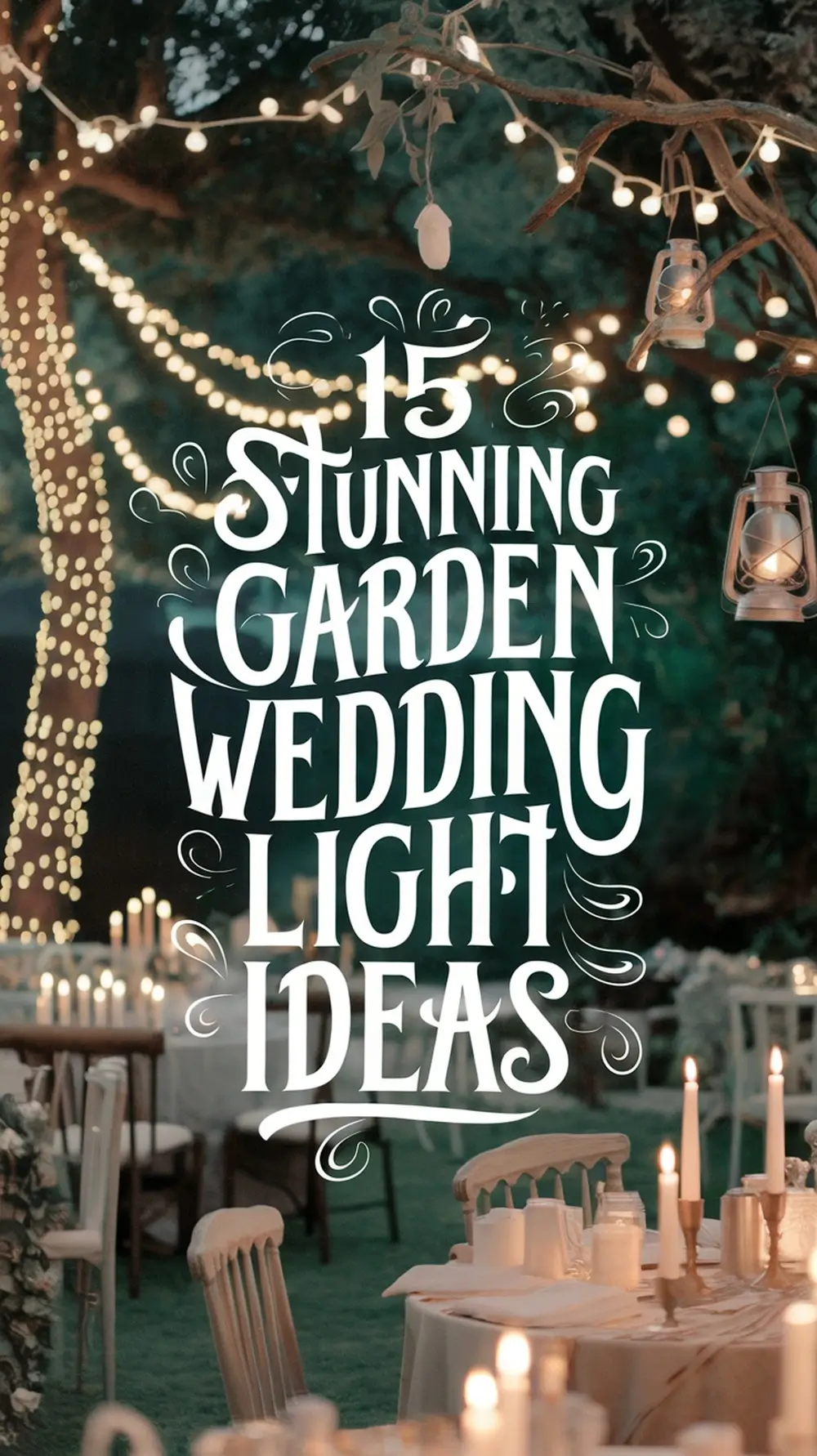 15 Stunning Garden Wedding Light Ideas