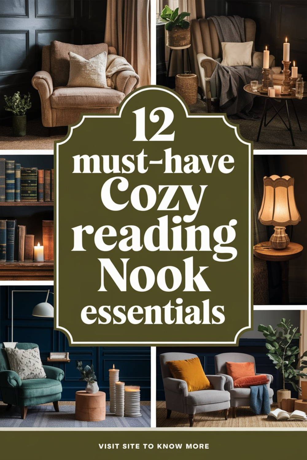 12 Must-Have Cozy Reading Nook Essentials