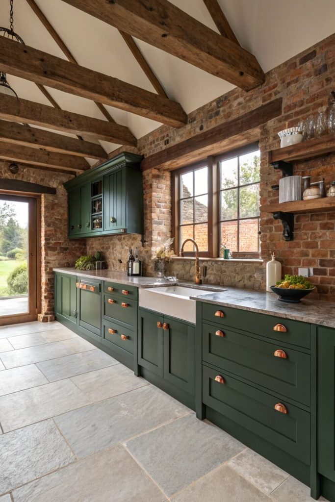 Forest Green Cabinets: Earthy & Grounded