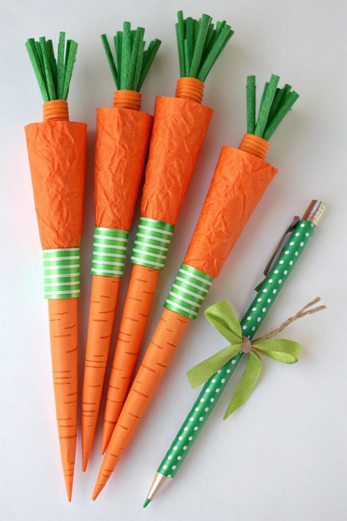 Carrot-Wrapped Pens and Pencils