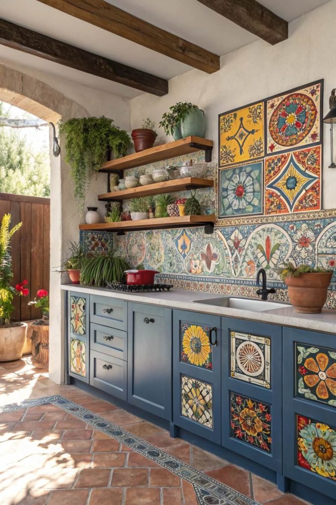 Talavera Tile Extravaganza: A Burst of Pattern and Art