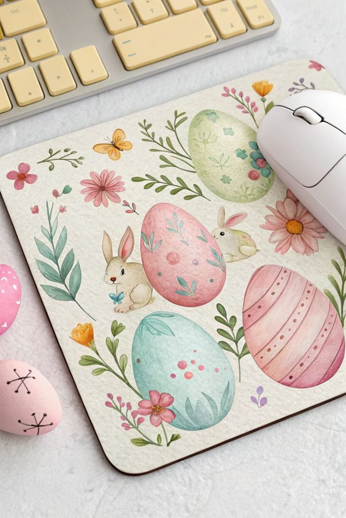 Easter-Themed Mouse Pad