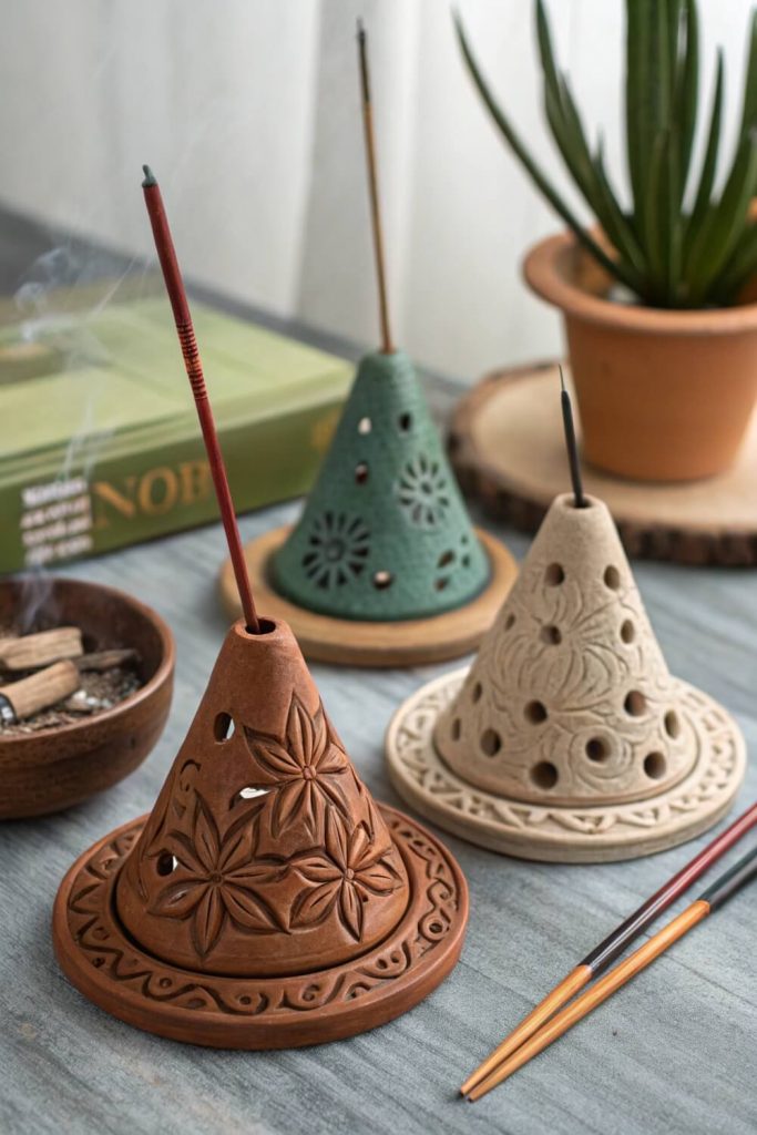 Clay Incense Holders
