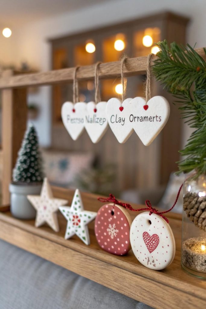 Personalized Clay Ornaments