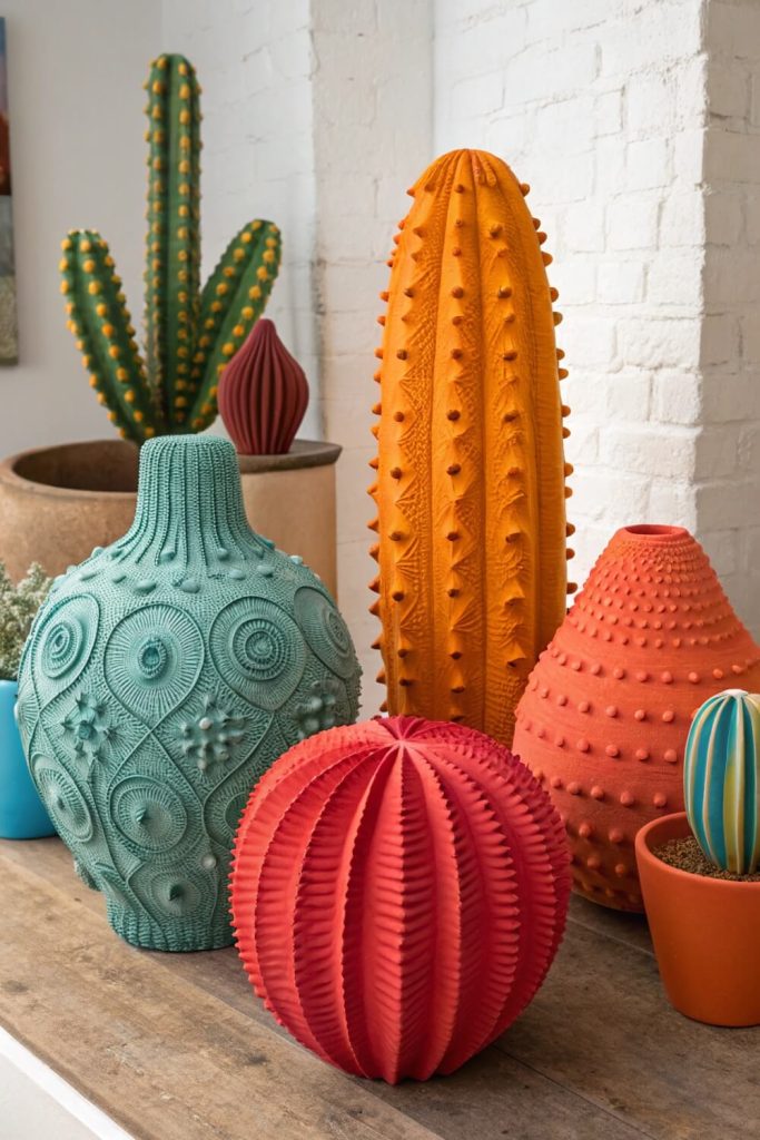 Abstract Clay Sculptures