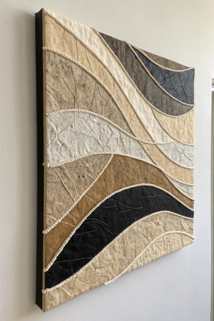 Textural Accents with Paper or Fabric