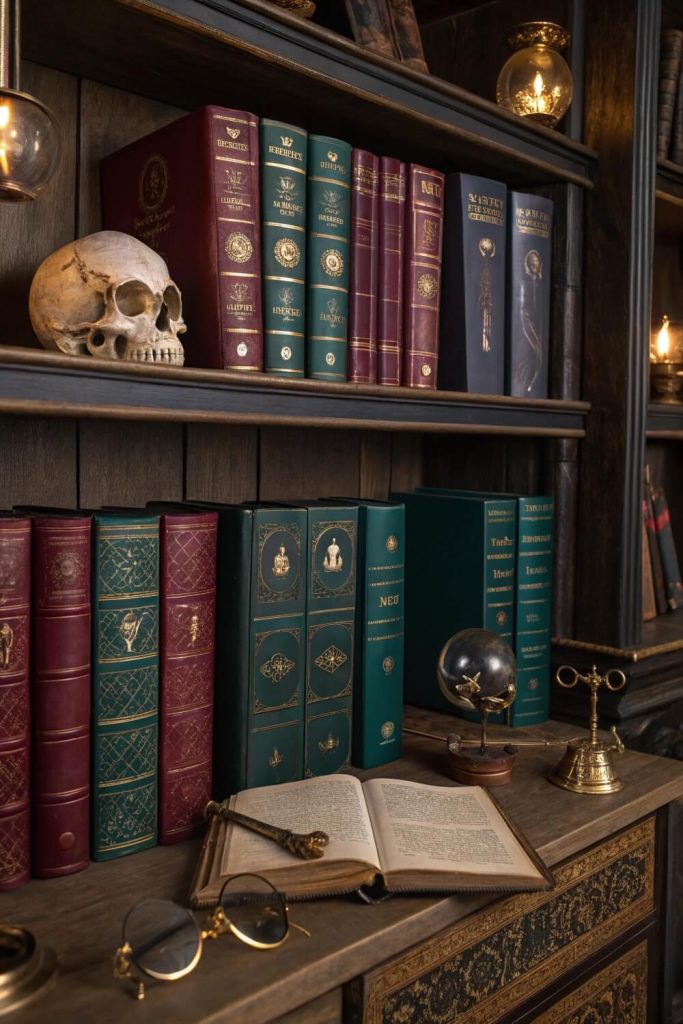 Floating Bookshelves and Literary Displays