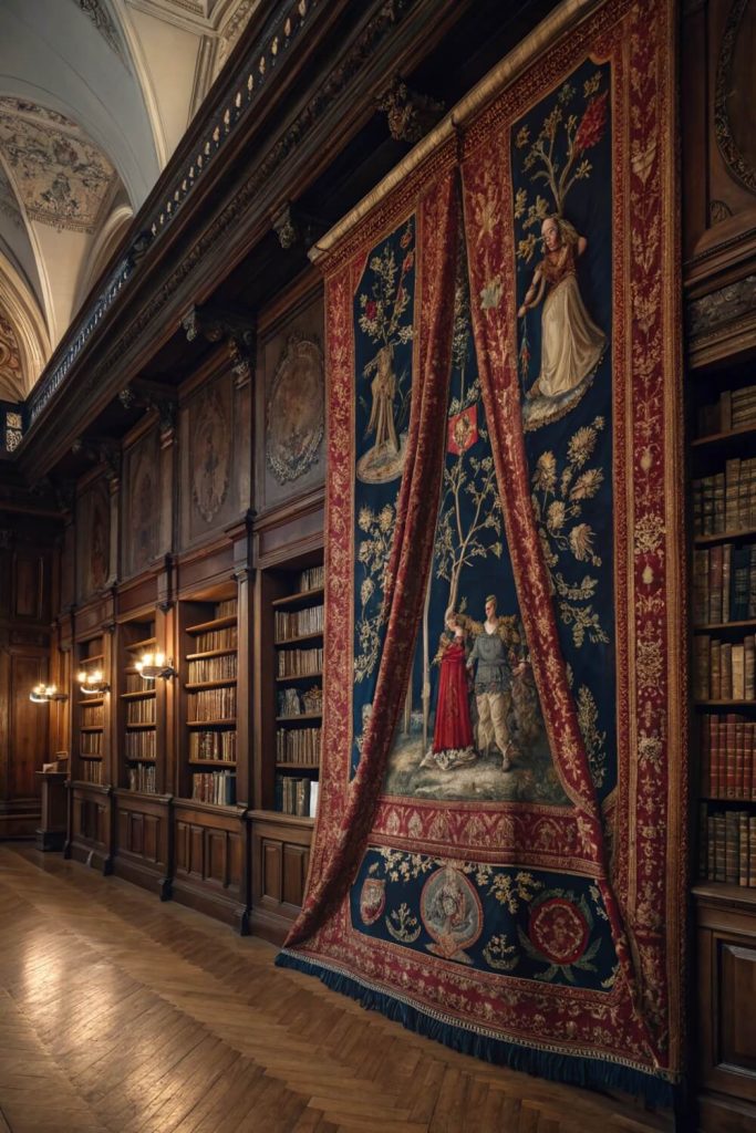 Dark Academia-Inspired Tapestries and Textiles