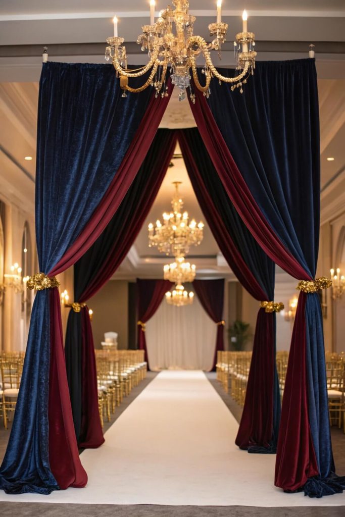 Velvet Draped Luxury